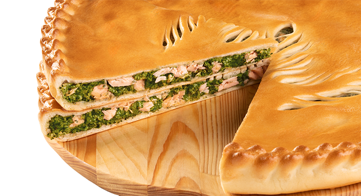 Фирменный пирог с лососем